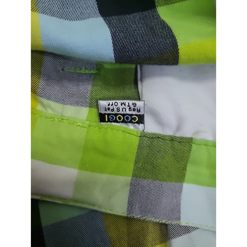 Vtg. Coogi Cargo Shorts Baggy Y2K Pastel Green,Yellow,Blue Embroidered Size 42 - Picture 14 of 14